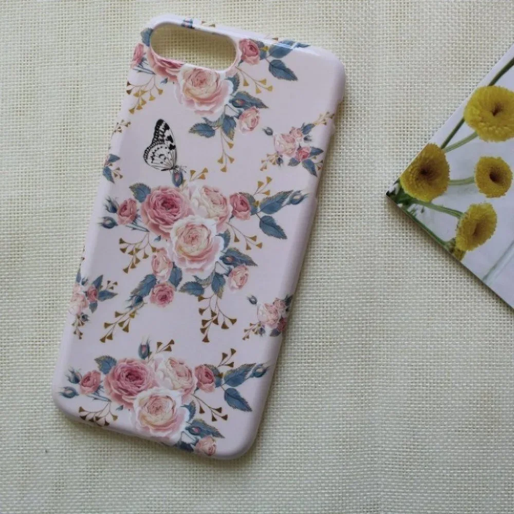 NEW iPhone 7 Plus / iPhone 8 Plus Pink Floral case